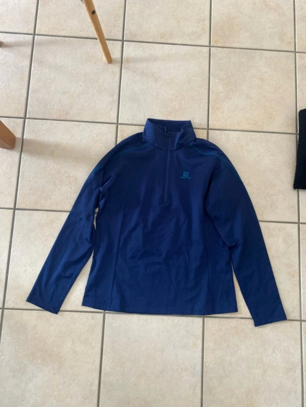 Women's Blue Quarter-Zip Performance Pullover Size L
